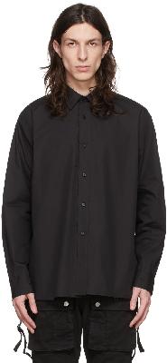 C2H4 Black Cotton Shirt