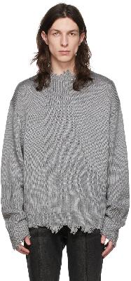 C2H4 Grey Acrylic Sweater