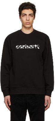 Carhartt Work In Progress Black Range Script Sweatshirt