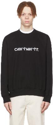 Carhartt Work In Progress Black Cotton Sweatshirt