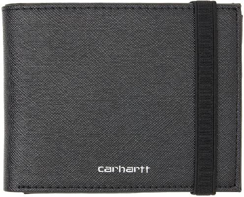 Carhartt Work In Progress Black Coated Billfold Wallet