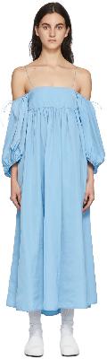 Cecilie Bahnsen Blue Holly Mid-Length Dress