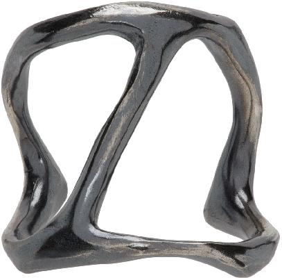Chin Teo Silver Cave Ring