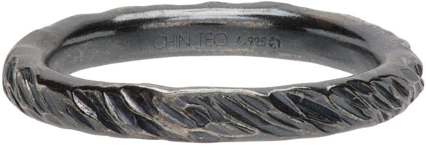 Chin Teo Silver Transmission Scarred Ring