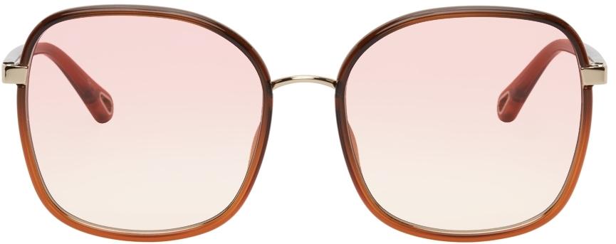 Chloé Brown Square Sunglasses