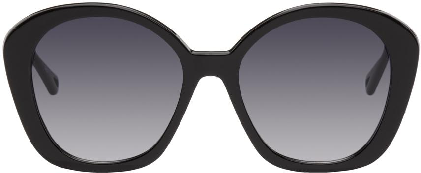 Chloé Black Round Sunglasses