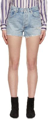 Citizens of Humanity Blue Kaia High-Rise Shorts