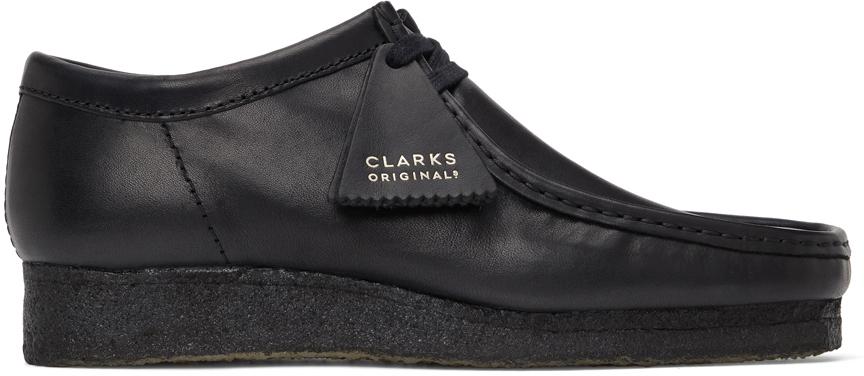 Clarks Originals Black Leather Wallabee Derbys
