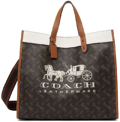 Coach 1941 Brown Horse & Carriage Field Tote