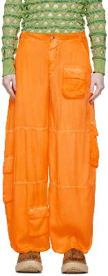 Collina Strada SSENSE Exclusive Orange Cargo Pants