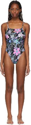 Collina Strada SSENSE Exclusive Black Butterfly G-String One-Piece Swimsuit