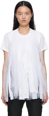 Comme des Garçons Comme des Garçons White Polyester T-Shirt