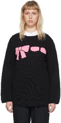 Comme des Garçons Girl Black Acrylic Sweater