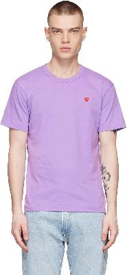 Comme des Garçons Play Purple Cotton T-Shirt