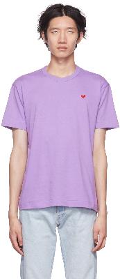 Comme des Garçons Play Purple Heart T-Shirt