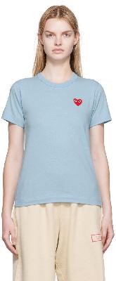 Comme des Garçons Play Blue Heart Patch T-Shirt