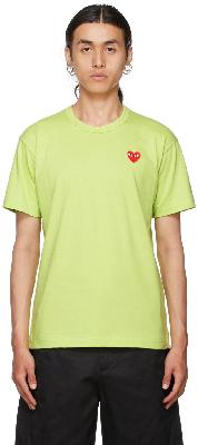 Comme des Garçons Play Green Heart Patch T-Shirt