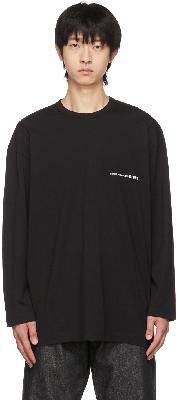 Comme des Garçons Shirt Black Logo Long Sleeve T-Shirt