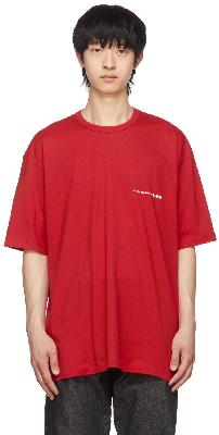 Comme des Garçons Shirt Red Logo T-Shirt