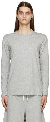 Comme des Garçons Shirt Grey Logo Long Sleeve T-Shirt
