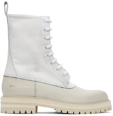 Common Projects White Technical Boots