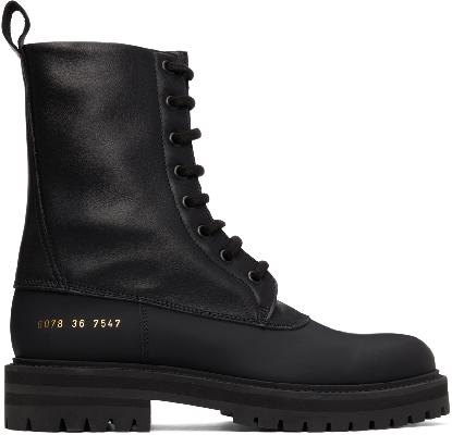 Common Projects Black Technical Boots