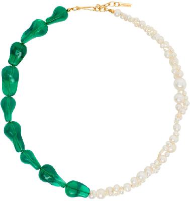 Completedworks Green & Pearl ‘Parade Of Possibilities II’ Necklace
