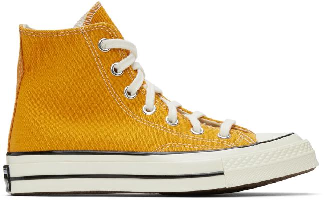 Converse Yellow Chuck 70 Hi Sneakers