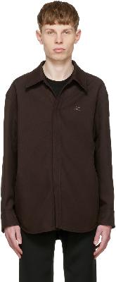 Courrèges Brown Recycled Polyester Shirt