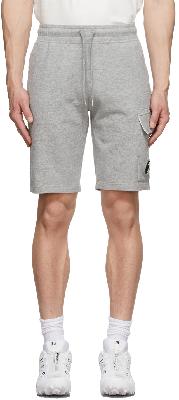 C.P. Company Grey Light Fleece Cargo Shorts