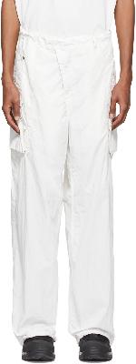 C.P. Company White Nylon Cargo Pants
