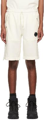 C.P. Company White Cotton Shorts