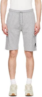 C.P. Company Gray Garment-Dyed Shorts