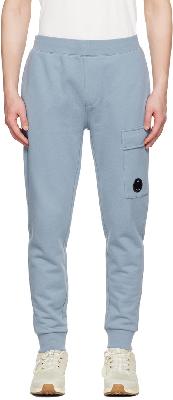 C.P. Company Blue Tapered Lounge Pants