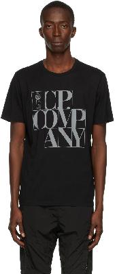 C.P. Company Black 30/1 Vintage Logo T-Shirt