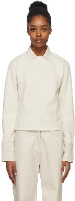 DEVEAUX NEW YORK Off-White Kara Long Sleeve Polo