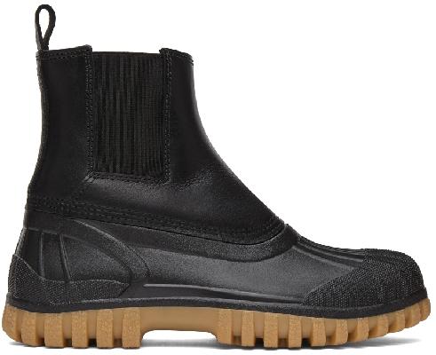 Diemme SSENSE Exclusive Black Balbi Leather Boots