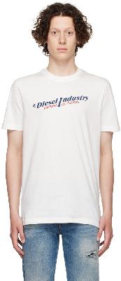 Diesel White T-Diegor-Ind T-Shirt
