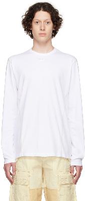 Diesel White Cotton Long-Sleeve T-Shirt