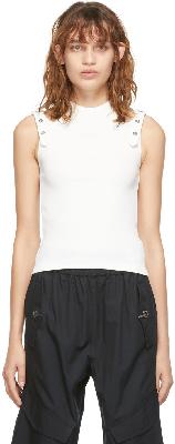 Dion Lee White Holster Buckle Tank Top