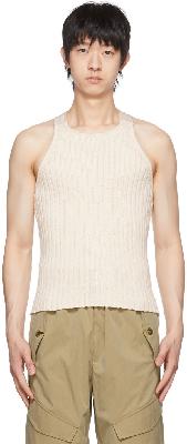 Dion Lee Off-White Rib Buckle Tank Top
