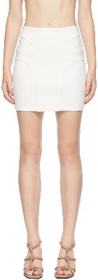 Dion Lee Off-White Contour Stitch Miniskirt