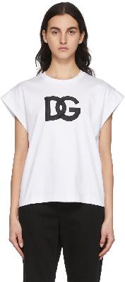 Dolce & Gabbana White Interlock DG T-Shirt