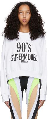 Dolce & Gabbana White '90's Supermodel' Sweatshirt
