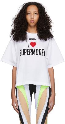 Dolce & Gabbana White 'I Love Supermodel' T-Shirt
