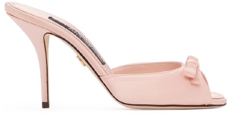 Dolce & Gabbana Pink Keira Heeled Sandals