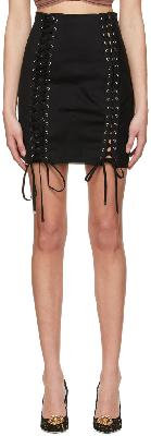 Dolce & Gabbana Black Cotton Mini Skirt
