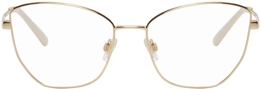Dolce & Gabbana Gold Square Glasses