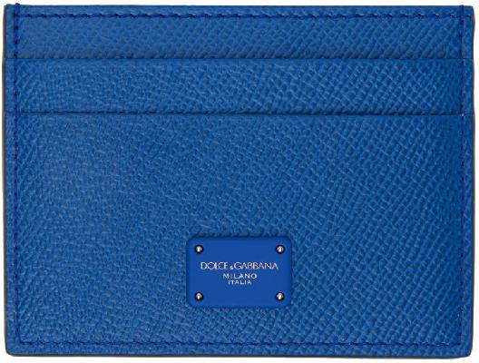 Dolce & Gabbana Blue Dauphine Card Holder
