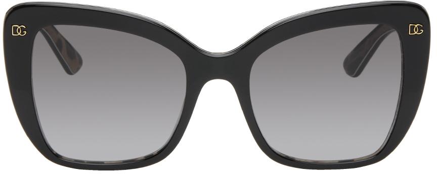 Dolce & Gabbana Black Cat-Eye Sunglasses